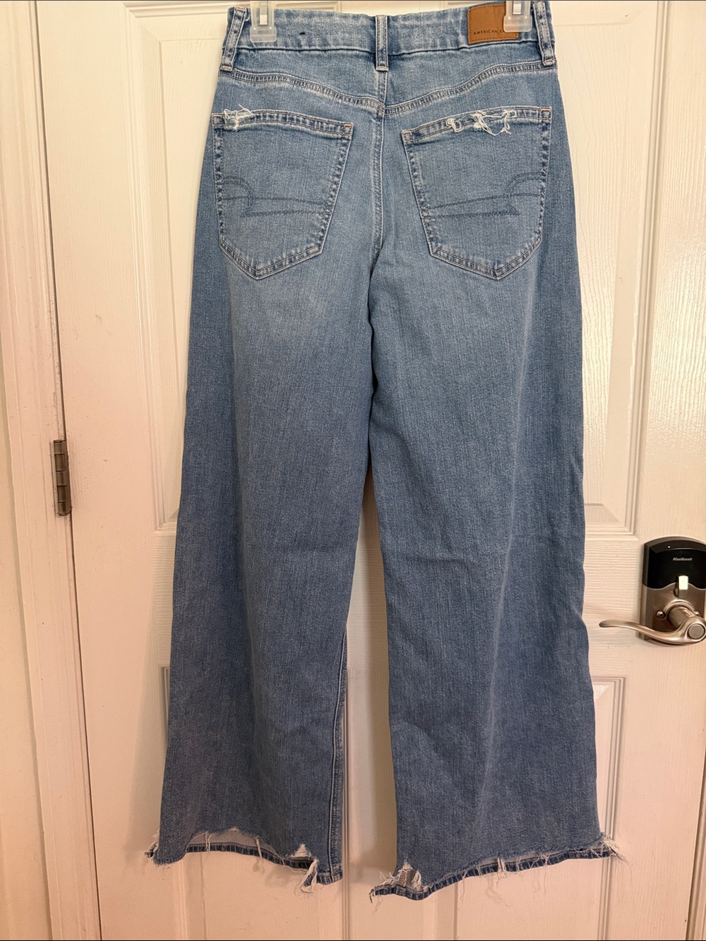 American Eagle curvy super high rise baggy wide leg size 4 R - Picture 5 of 7